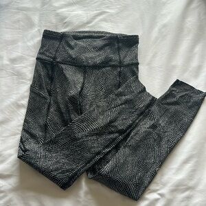 lululemon athletica Black and White Speckled Leggings